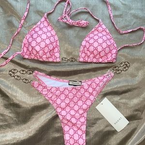 GUCCI bikini two piece pink